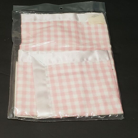 Fisher Price Secure Me Blankie Pink White Checkered Lovey Baby Blanket Vtg 1998 - Picture 3 of 5